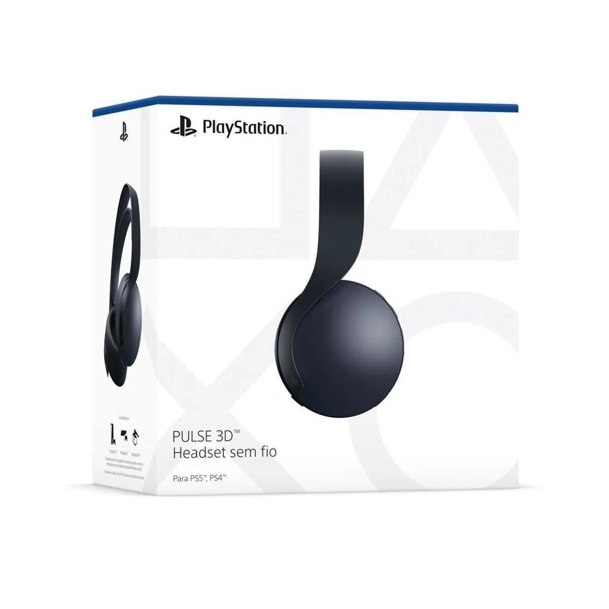 Headset Fone Pulse S/ Fio Playstation 5 Preto