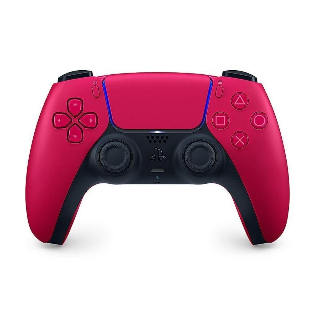 Controle sem fio DualSense Cosmic Red Sony - PS5reto+Vermelho